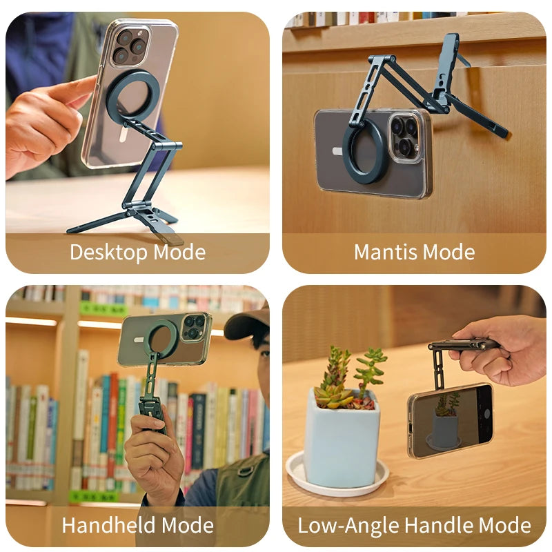 COBONE Magnetic Phone Tripod Holder – Foldable, Adjustable & Travel-Ready