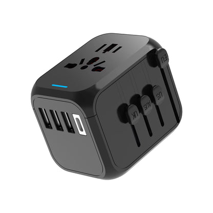 Universal Travel Adapter with USB & Type-C – Fast Charging Worldwide