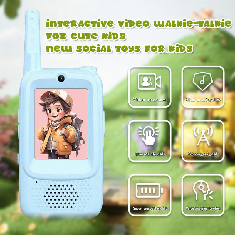 Kids Video Walkie Talkies – Rechargeable Video Intercom Toys (2-Pack)