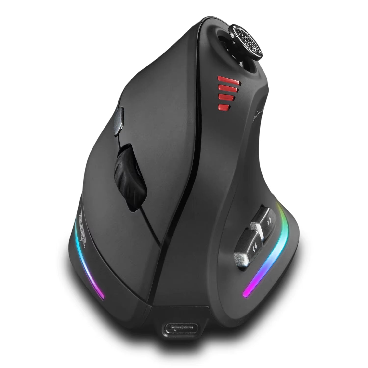 ZELOTES F18 Vertical Ergonomic Wireless Mouse – Bluetooth & 2.4G Gaming Mouse
