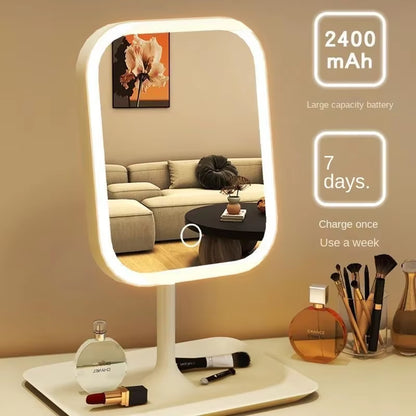 Modern LED Vanity Mirror – Touch Control, 3 Color Light Makeup Mirror