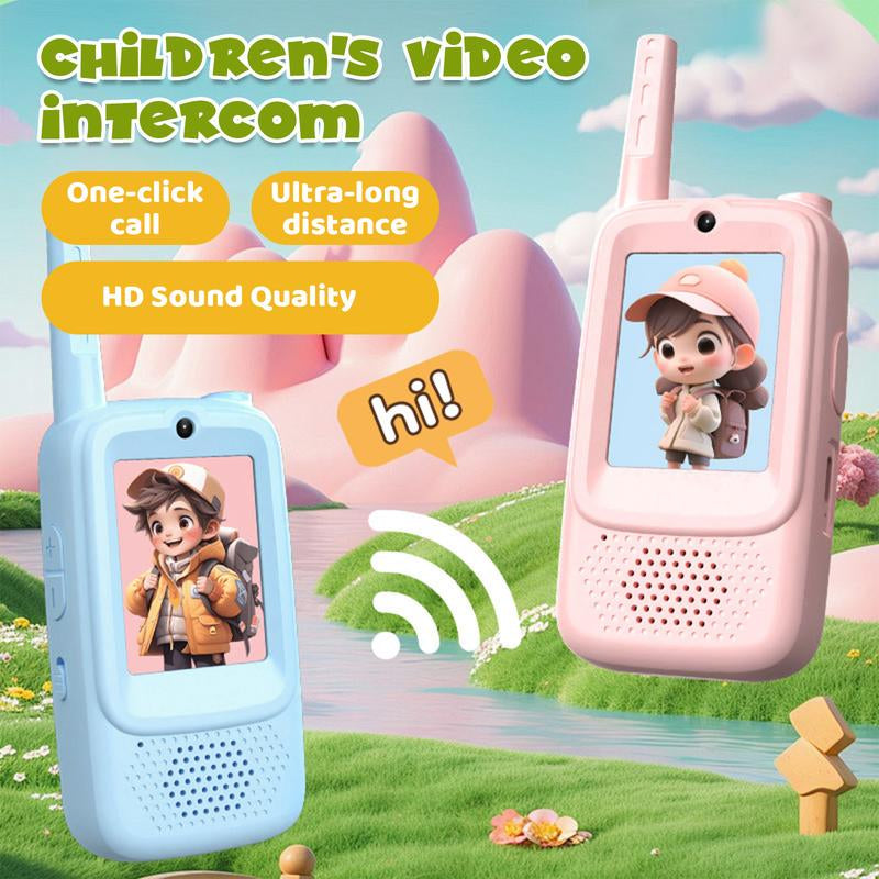 Kids Video Walkie Talkies – Rechargeable Video Intercom Toys (2-Pack)