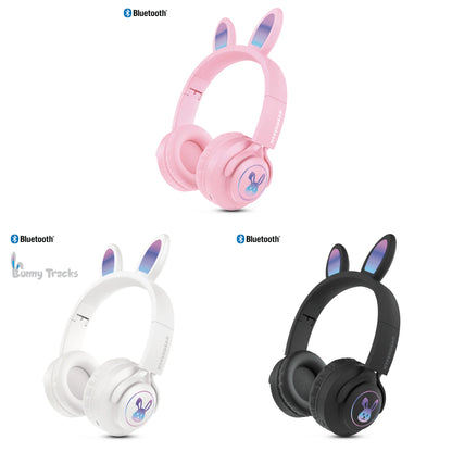 HyperGear Bunny Tracks Wireless Light-Up Headphones – Fun LED Design