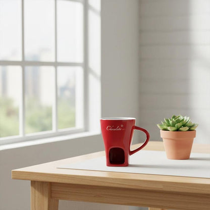 Ceramic Chocolate Fondue Cup Set – Perfect for Melting & Dipping