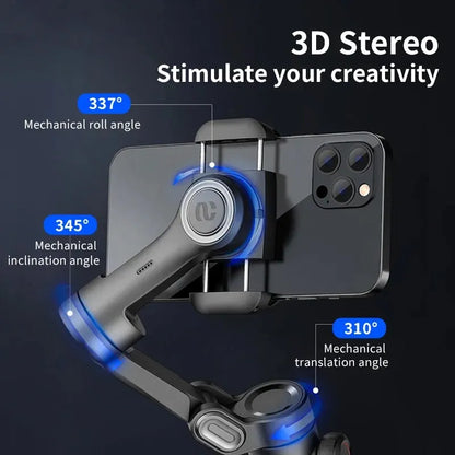 AOCHUAN 3-Axis Smartphone Gimbal Stabilizer – AI Face Tracking for iPhone & Android
