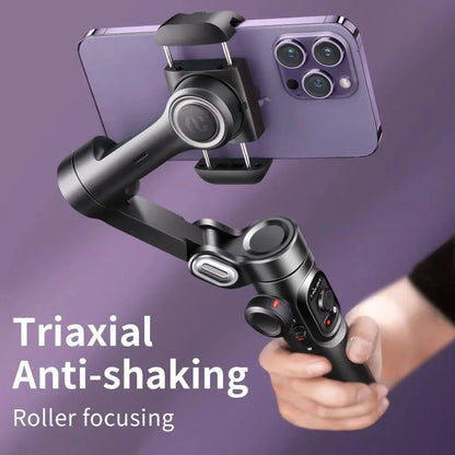 AOCHUAN 3-Axis Smartphone Gimbal Stabilizer – AI Face Tracking for iPhone & Android