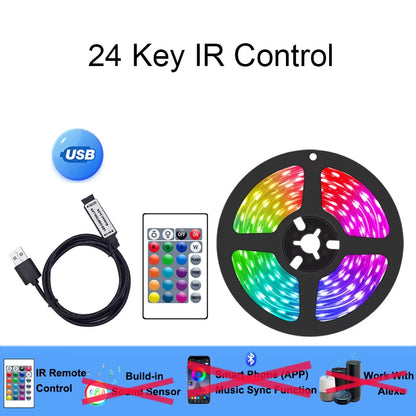 RGB LED Strip Lights – Bluetooth Smart USB Light Strip for TV & Room
