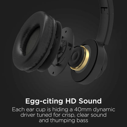 HyperGear Bunny Tracks Wireless Light-Up Headphones – Fun LED Design