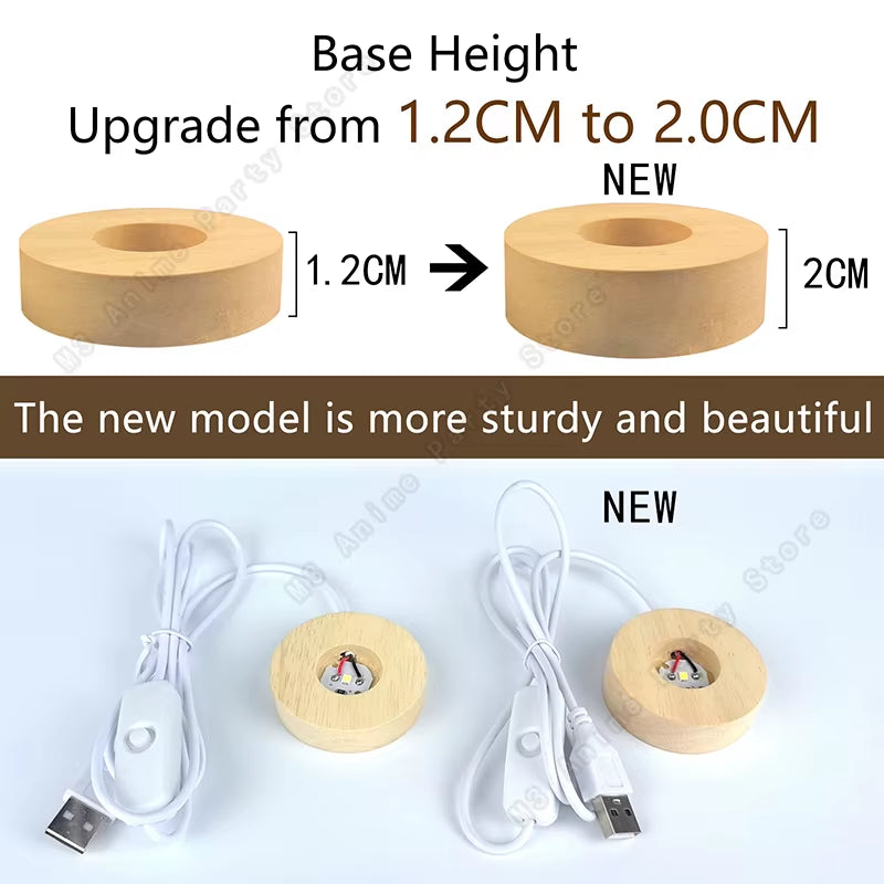 3D Crystal Ball LED Night Light – Magical Glow for Any Space