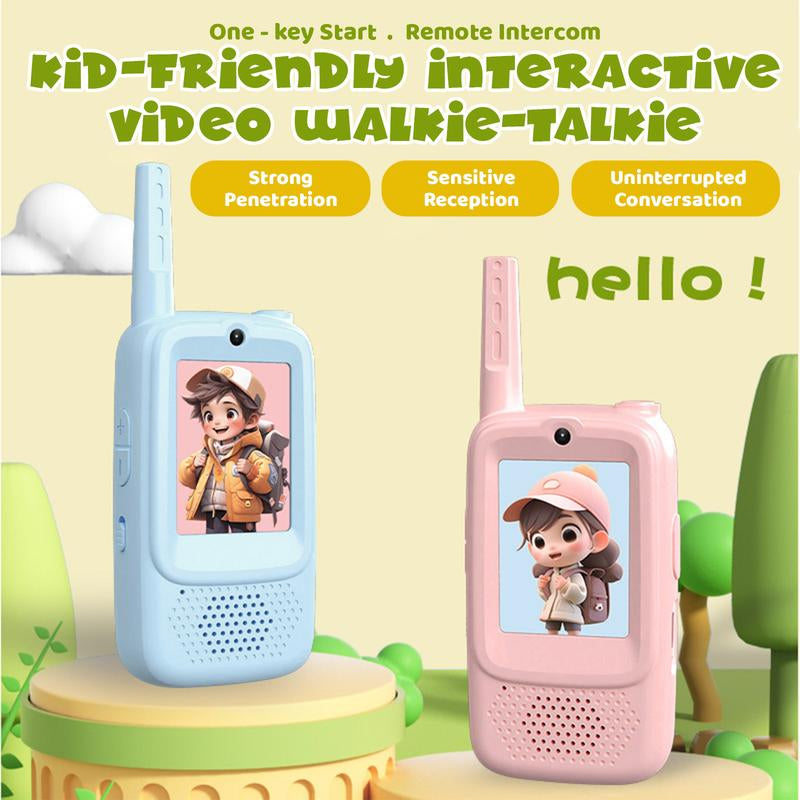Kids Video Walkie Talkies – Rechargeable Video Intercom Toys (2-Pack)