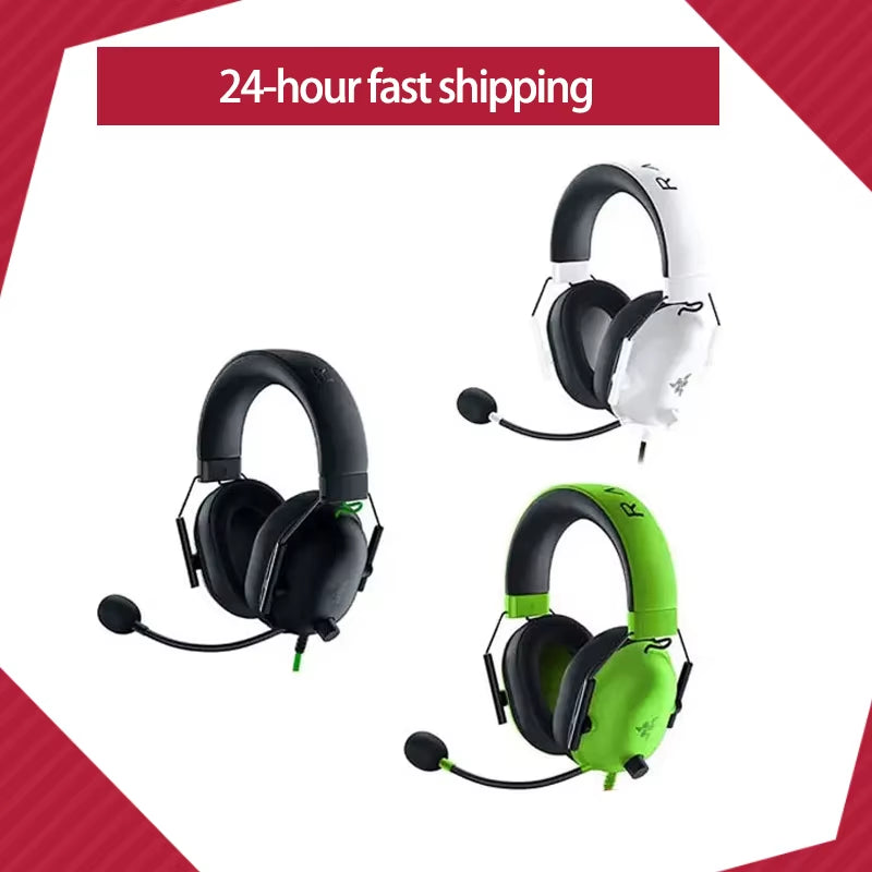 Blackshark V2 X Wired Gaming Headset – 7.1 Surround Sound & Noise-Canceling Mic