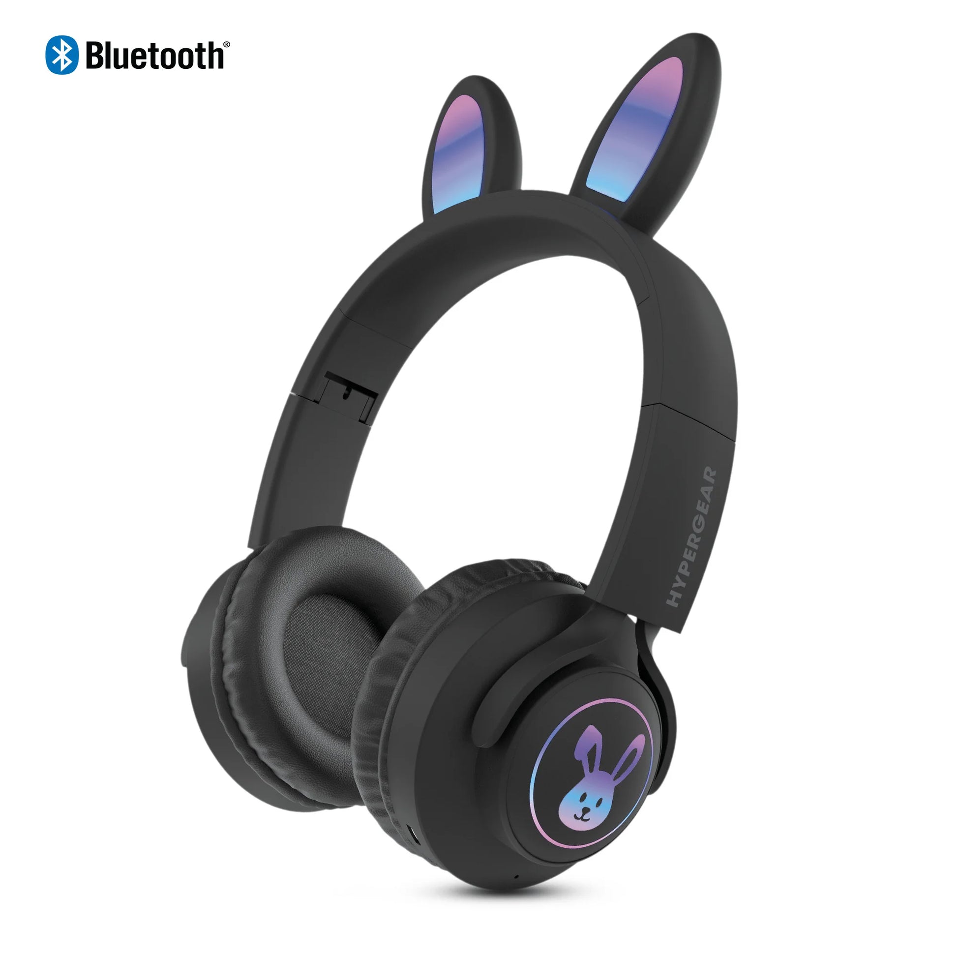 HyperGear Bunny Tracks Wireless Light-Up Headphones – Fun LED Design