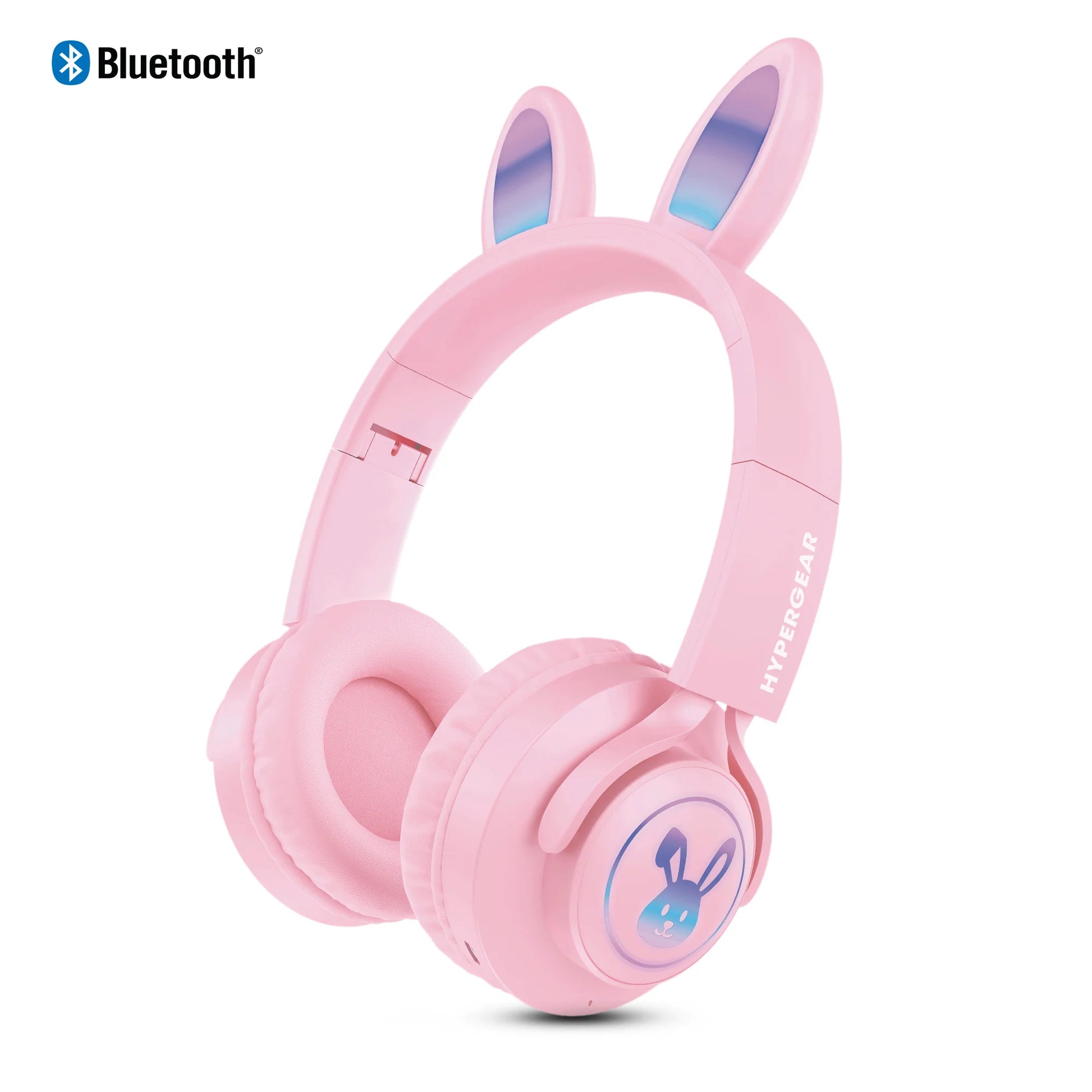 HyperGear Bunny Tracks Wireless Light-Up Headphones – Fun LED Design