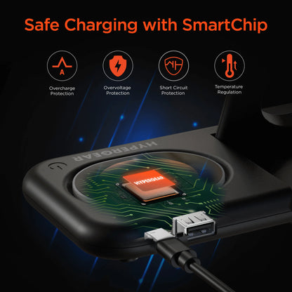 HyperGear 4-in-1 Wireless Charging Stand – Fast, All-in-One Power Hub